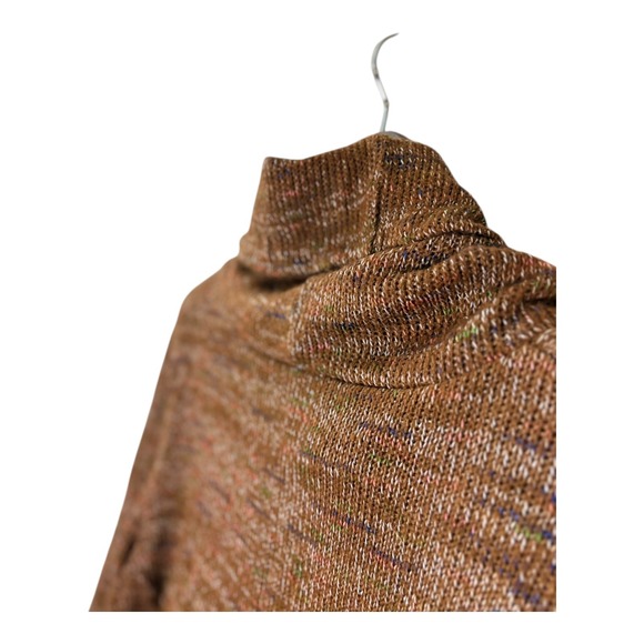 Roper Womens Cowl Neck Tunic Sweater XL Brown Embroidered Western‎ Boho Aztec - Picture 6 of 10